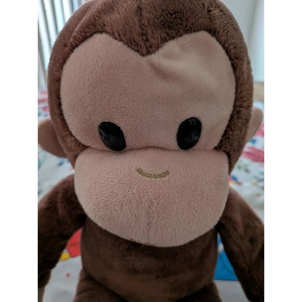 Baby Curious George Brown Beige Stuffed Animal One Size